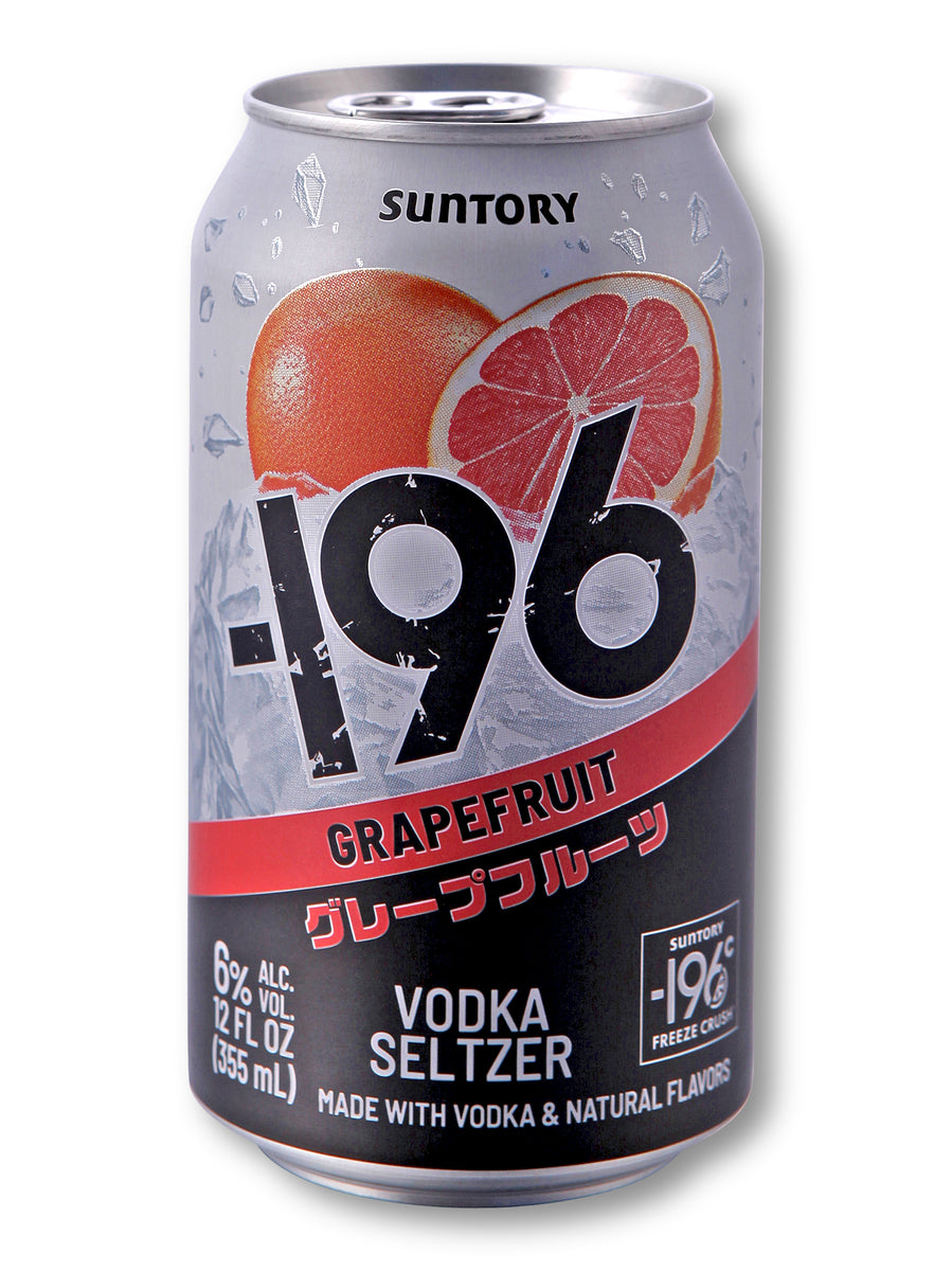 Suntory -196 Grapefruit Vodka Seltzer (12 oz) – Somm Cellars